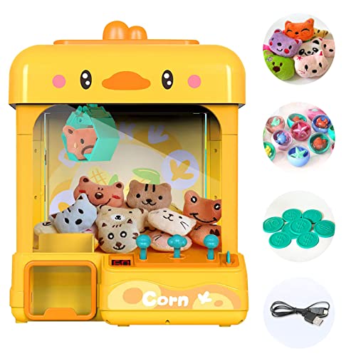 Large Claw Machine with Prizes, Adjustable Sound & Light, Mini Electronic Arcade Game Dispenser Toy Z60342