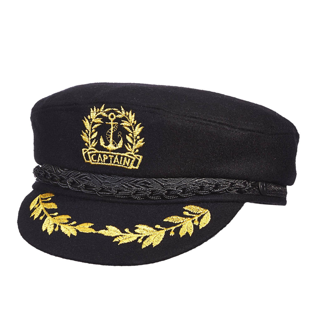 Black Wool Cap N2339