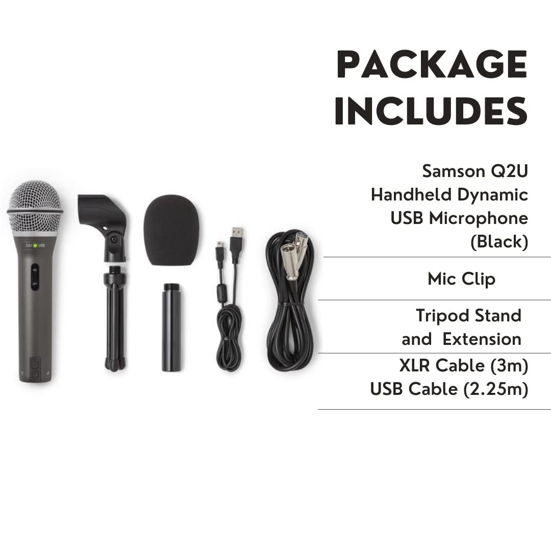Black USB/XLR Dynamic Microphone Pack T670025