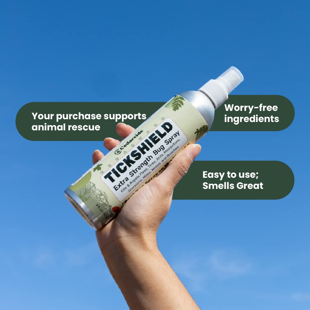 Cedar Oil Spray Kills & Repels Ticks, Fleas, Chiggers and Mosquitoes D796