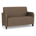 Brown Polyurethane Lounge Loveseat W997