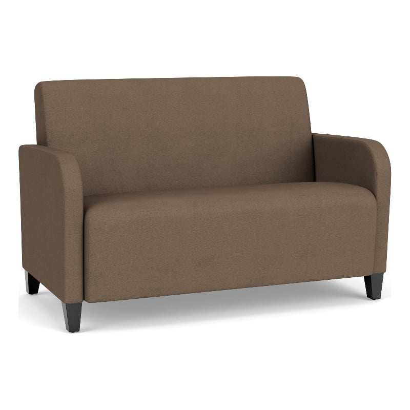 Brown Polyurethane Lounge Loveseat W997