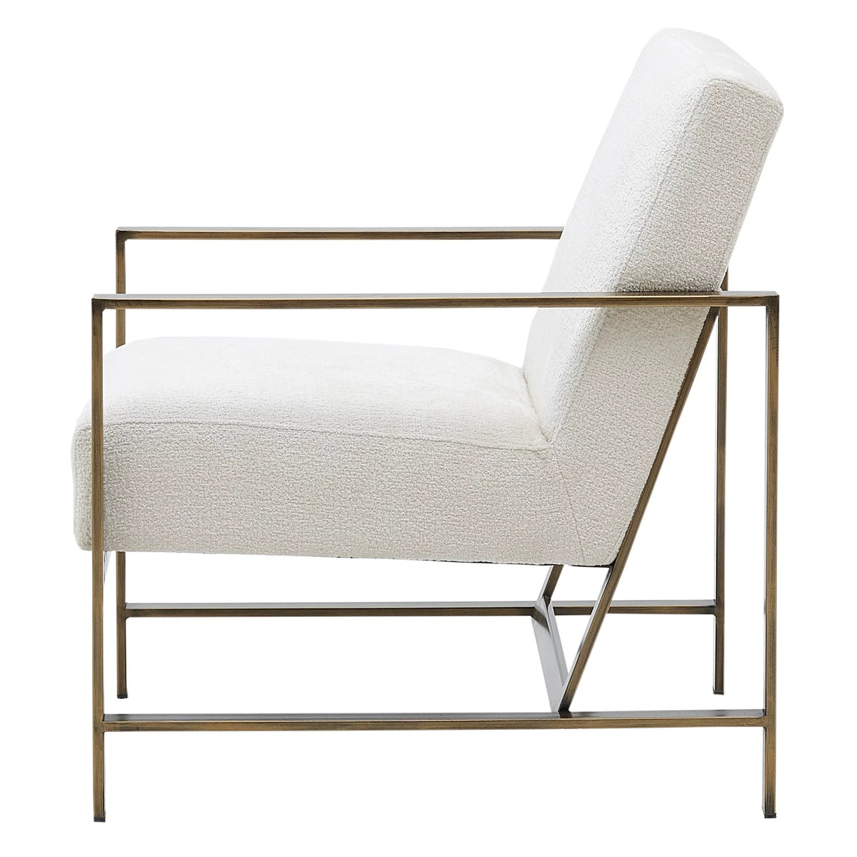 Cream Fabric Accent Arm Chair N132
