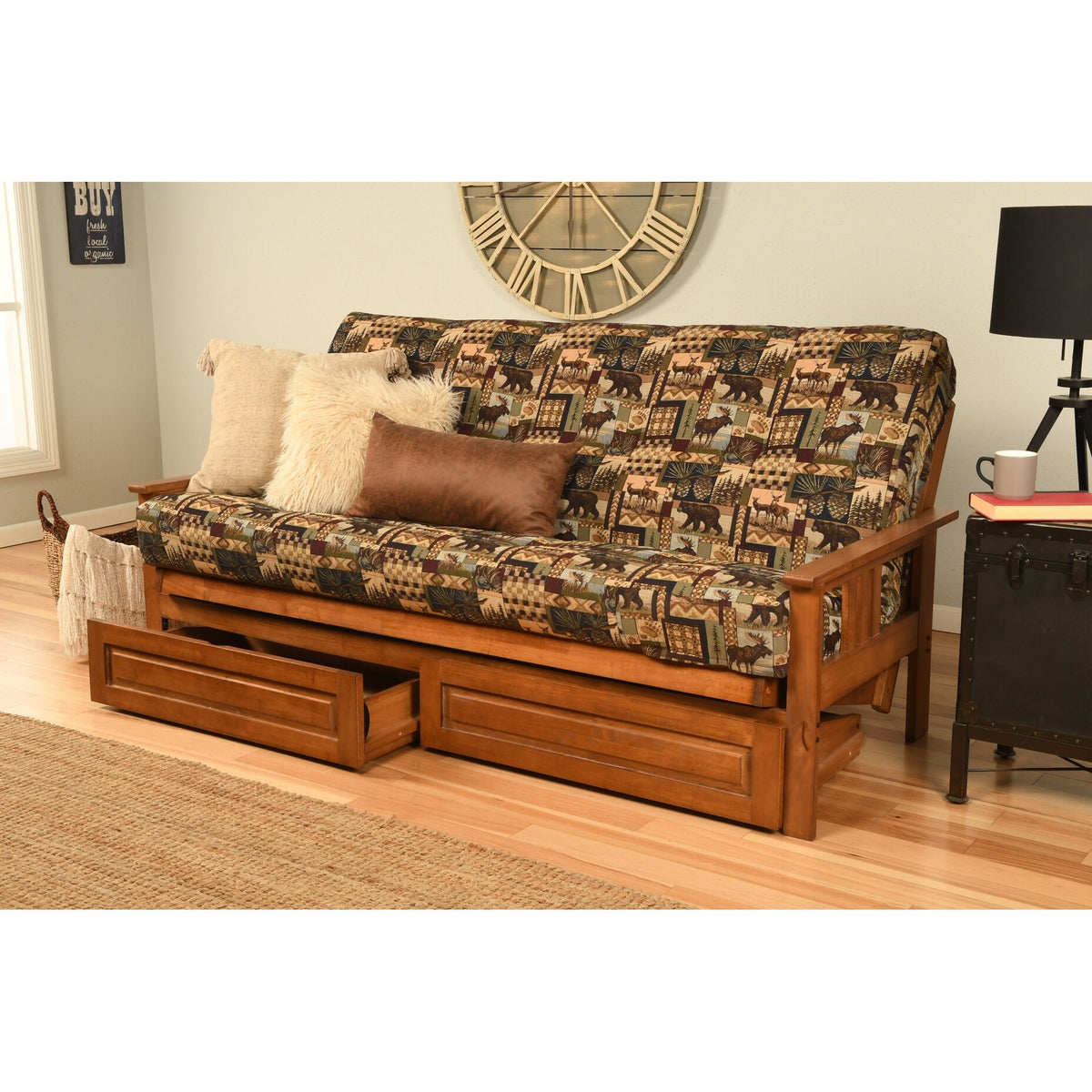 Multi-Color Fabric Storage Sofa Y846057