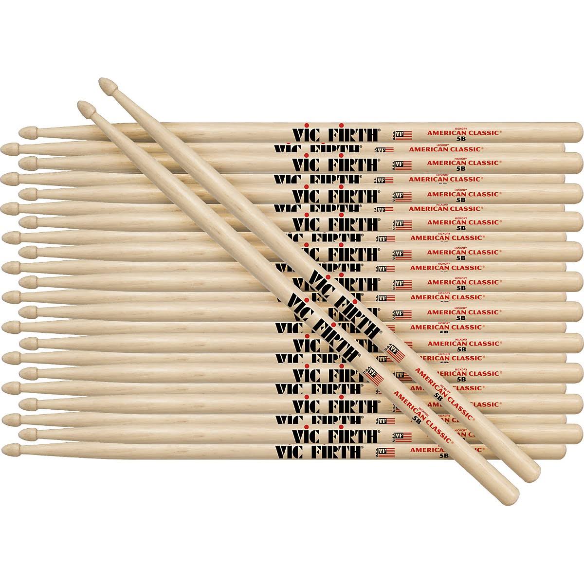 12-Pair American Classic Hickory Drumsticks O865