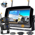 1080P Digital Wireless Backup Camera System 7'' Monitor IP69K Waterproof Night Vision R459