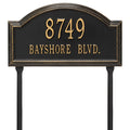 Black/Gold Arch Lawn Sign M74974