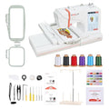 4 x 9.25 Inch Large Hoop Computerized Embroidery Machine with 7 Inch LCD Color Touchscreen Q327