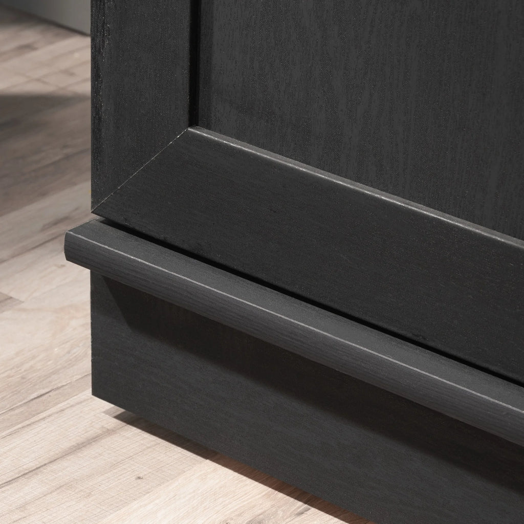 Engineered Wood Single Door Pantry in Raven Oak Finish F855338