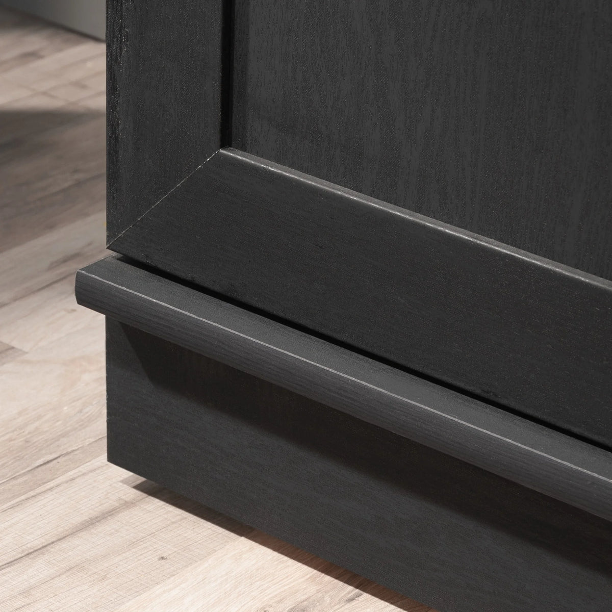Engineered Wood Single Door Pantry in Raven Oak Finish F855338