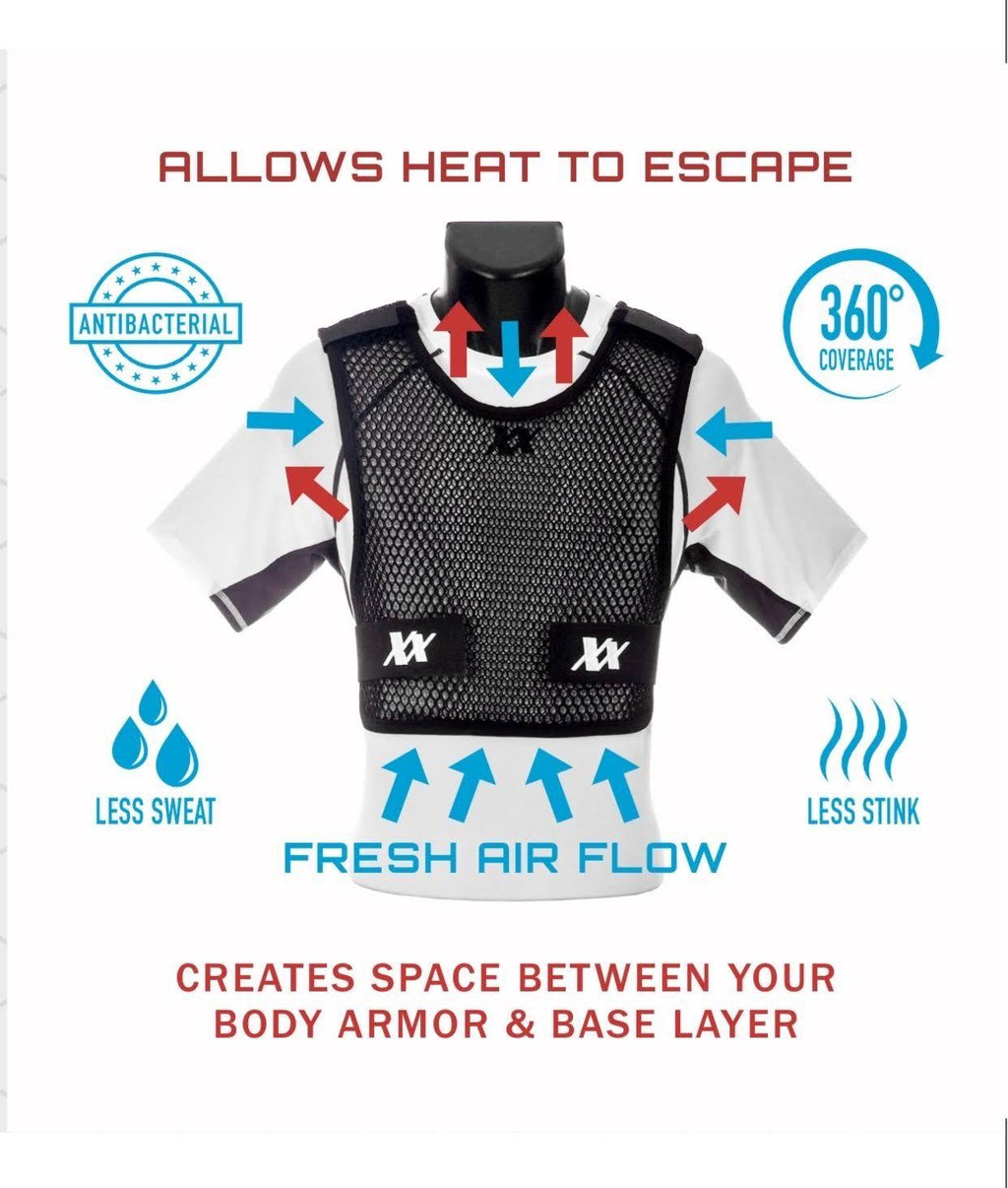 White / 3XL/4XL Tactical Body Armor Vest T37970