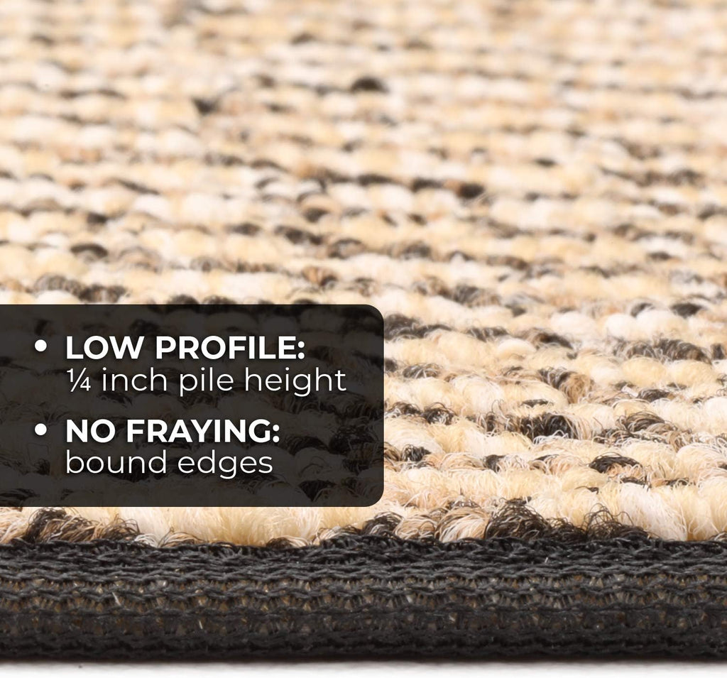 Black Skid-Resistant Carpet Runner 10 Feet X 36 Inches Q64036