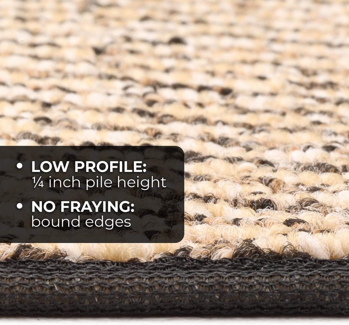 Black Skid-Resistant Carpet Runner 10 Feet X 36 Inches Q64036
