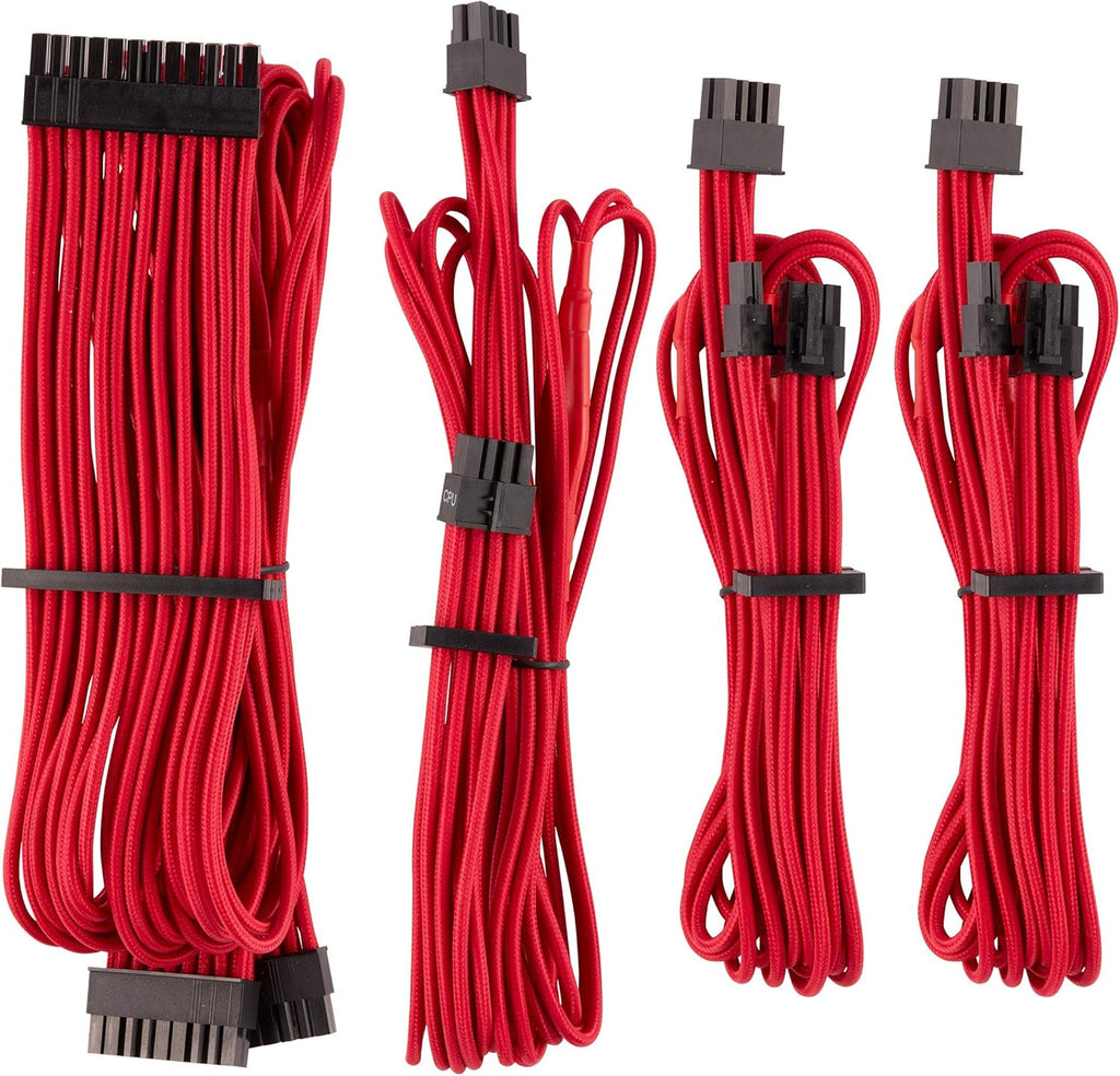 White Individually Sleeved PSU Cables Starter Kit J95226