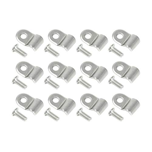 50pcs 3/16" Stainless Steel Brake Line Clamp & Screw T6112