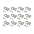 50pcs 3/16" Stainless Steel Brake Line Clamp & Screw T6112