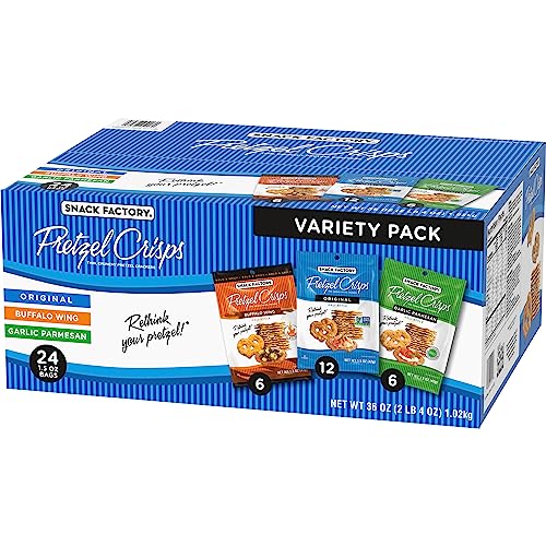 Pretzel Crisps, Non-GMO, 7.2 oz Resealable Bag (Pack of 3) D49486