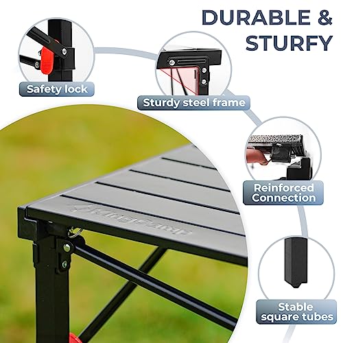 Aluminum Roll Up Camping Table 53.5"X27.5" H271