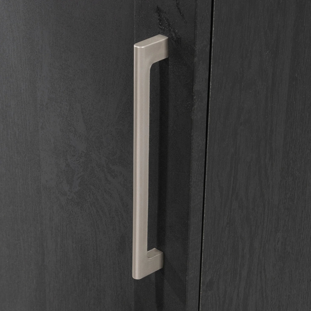 Engineered Wood Single Door Pantry in Raven Oak Finish F855338
