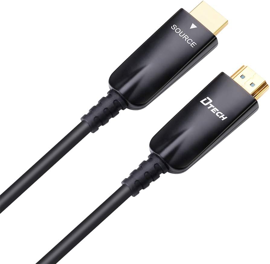 100ft Fiber Optic HDMI Cable 4K 30Hz 1080p 60Hz Black U765