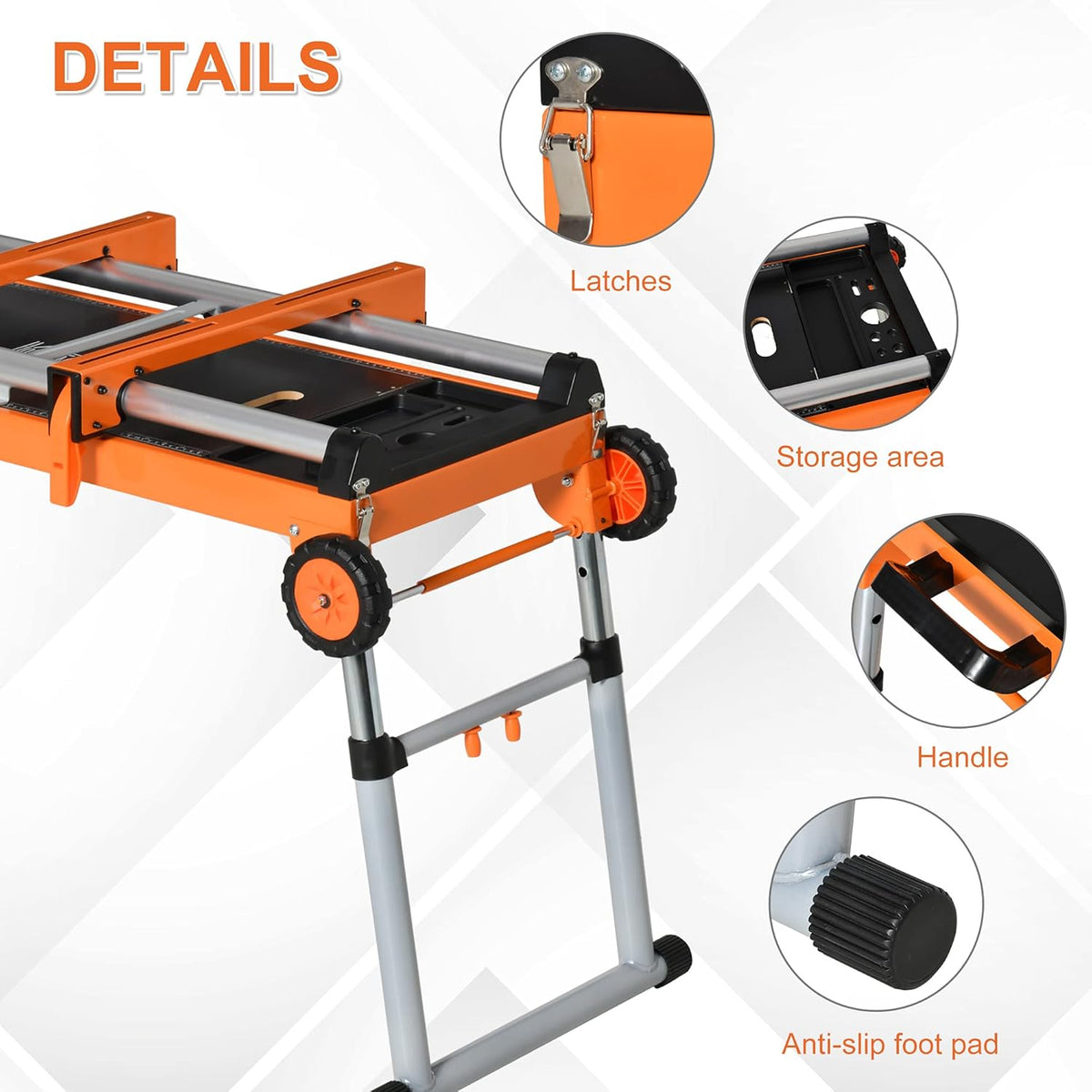 5-in-1 Folding Work Bench with Adjustable Legs S54500