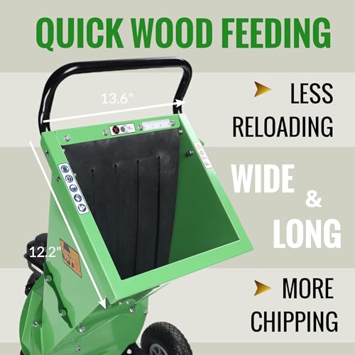 7HP 212cc Gas Powered Wood Chipper Shredder M945