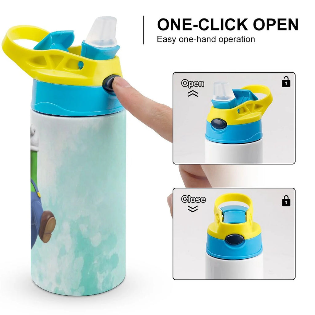 Insulated Stainless Steel Water Bottle with Straw W128