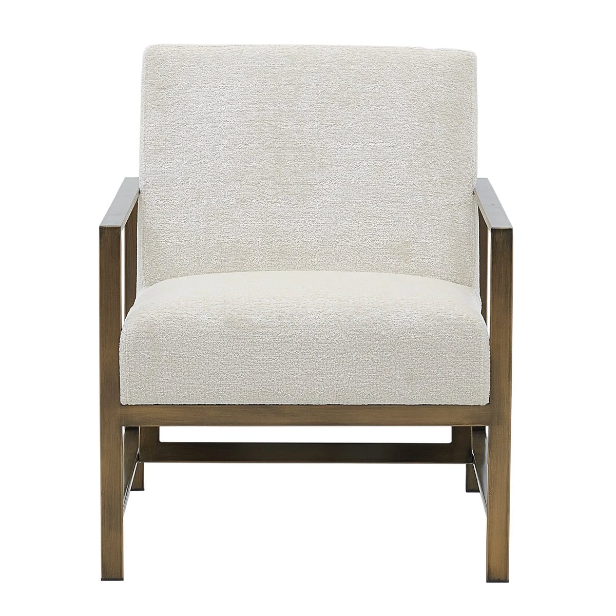 Cream Fabric Accent Arm Chair N132