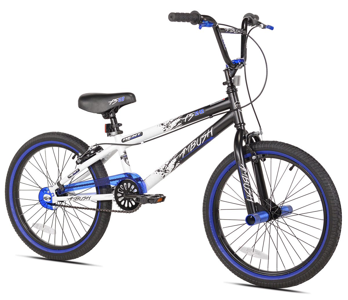 20 Boy's BMX Child Bike Black/Blue L7413