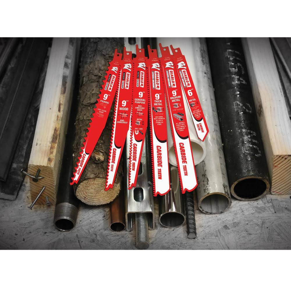 9-Inch Carbide Recip Blade, 10-Pack P5191