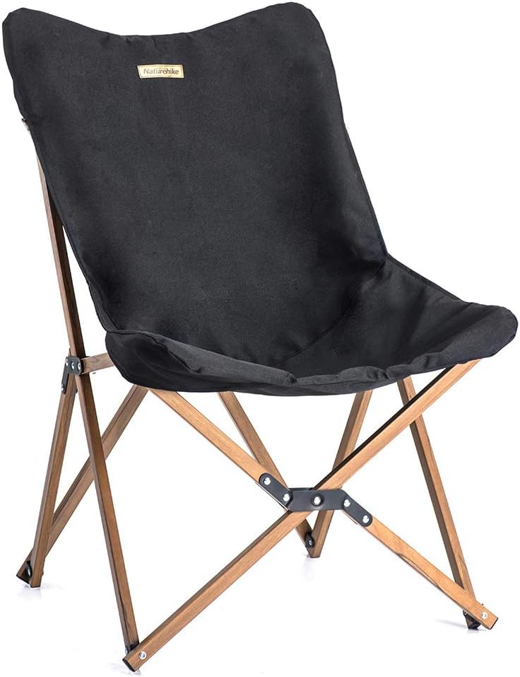 Black Aluminum Folding Moon Chair C67559