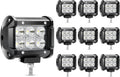 10Pcs 4Inch 18W LED Flood Work Light Waterproof 12V Pack of 2 G692593