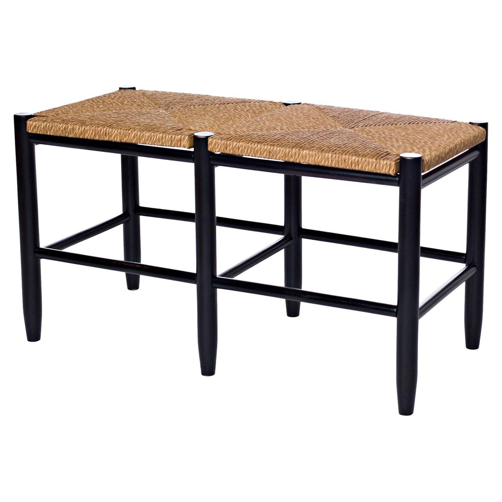 Woodleaf Green Wood Entryway Bench Y553