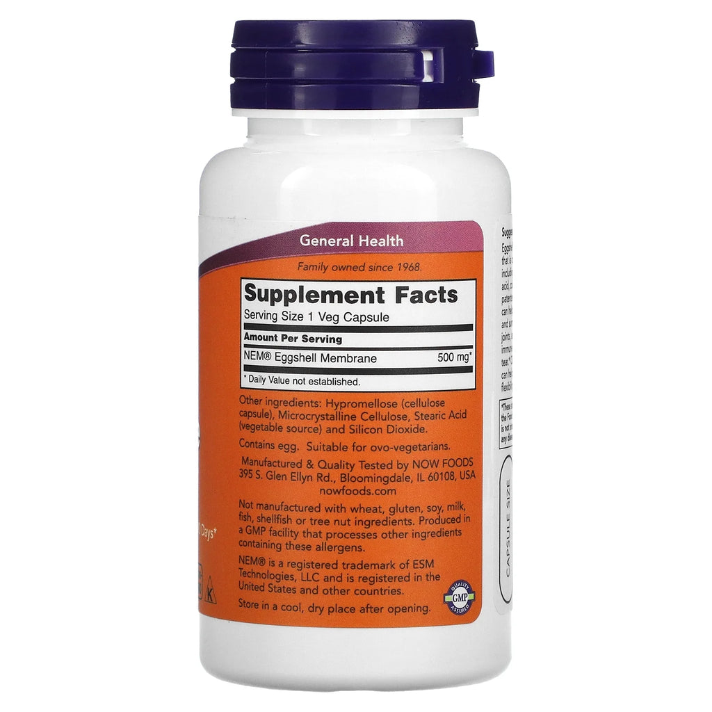 Eggshell Membrane 500 mg 60 Vegetable Capsules F51503