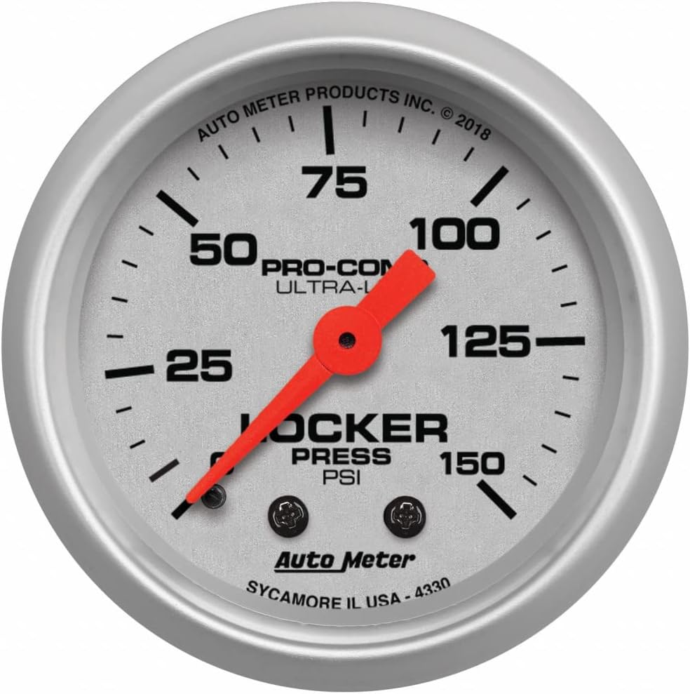 Air Locker Gauge Ultra-Lite 2-1/16in 150 PSI Mechanical U8008