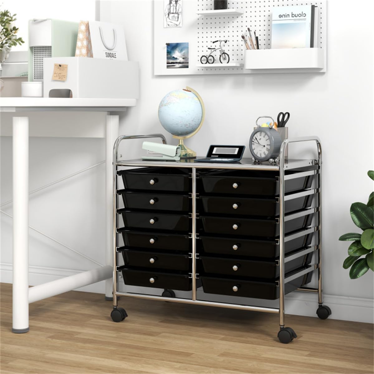 12 Drawer Rolling Storage Cart with Wheels O56942