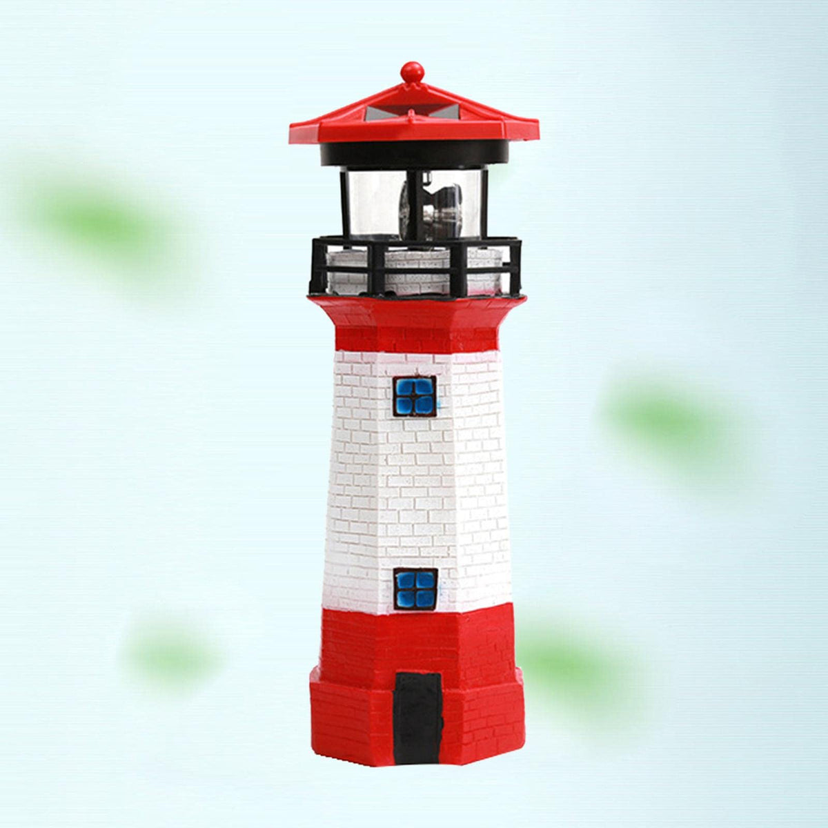 Solar Powered LED Rotating Lighthouse Light E906