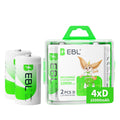 Smart Battery Charger for C D AA AAA Ni-MH Ni-CD Rechargeable Batteries 4 Pack W5431