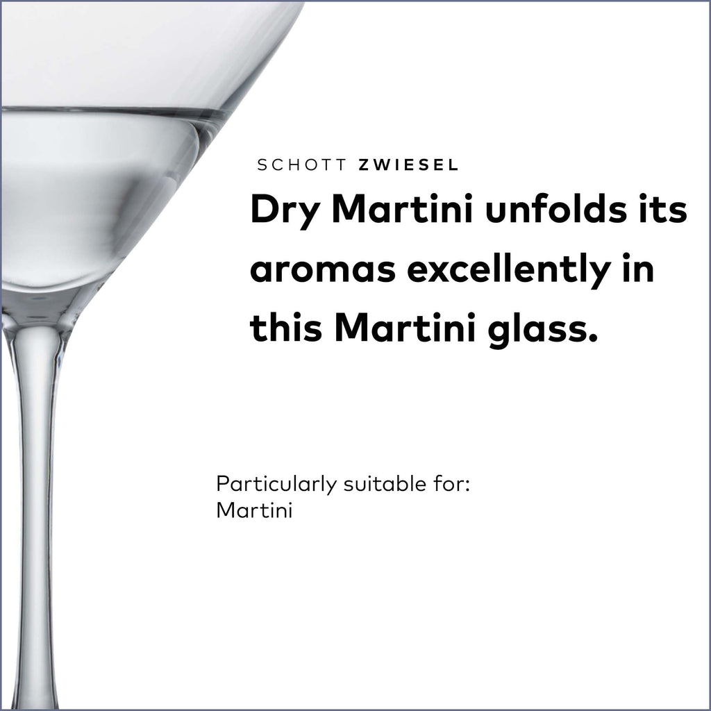 Martini Glass Set of 6 Dishwasher-Safe Tritan Crystal 8.5 Ounce T182
