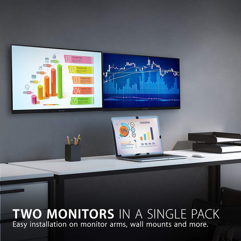 22 Inch 1080p IPS Monitor Dual Pack S429756