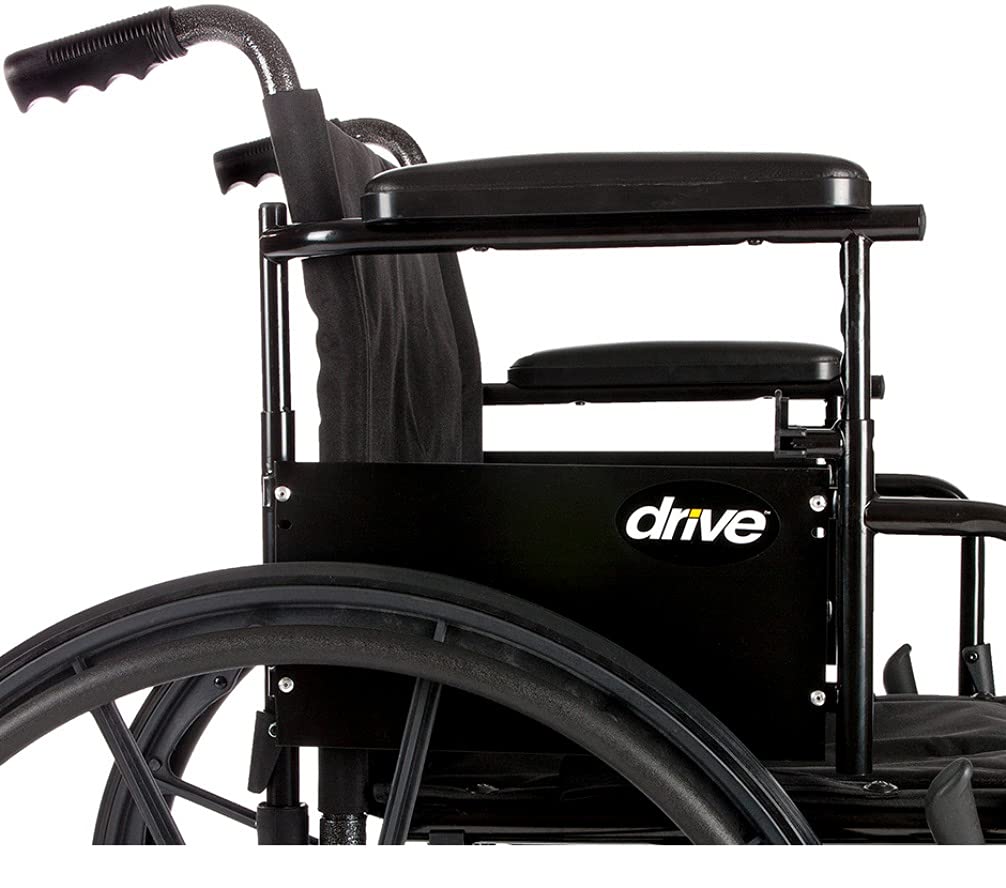 Transport Wheelchair with Full Arms and Elevating Legs L928123