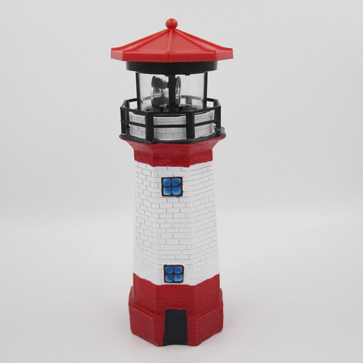 Solar Powered LED Rotating Lighthouse Light E906