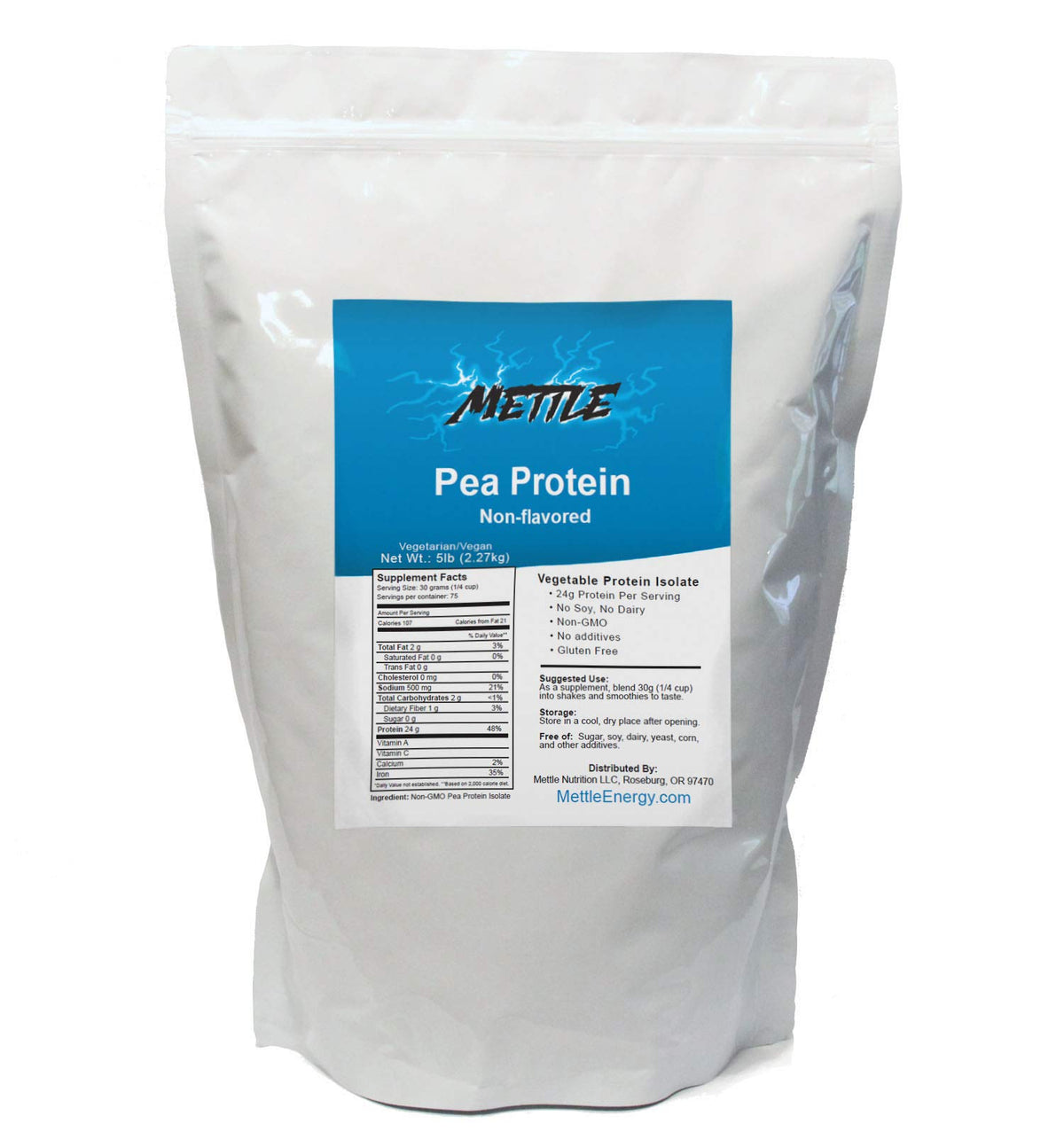Unflavored Pea Protein Powder 5 Pound P802081