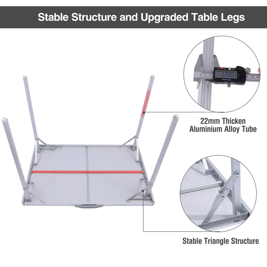 Aluminum Folding Camping Table with Handle X50986
