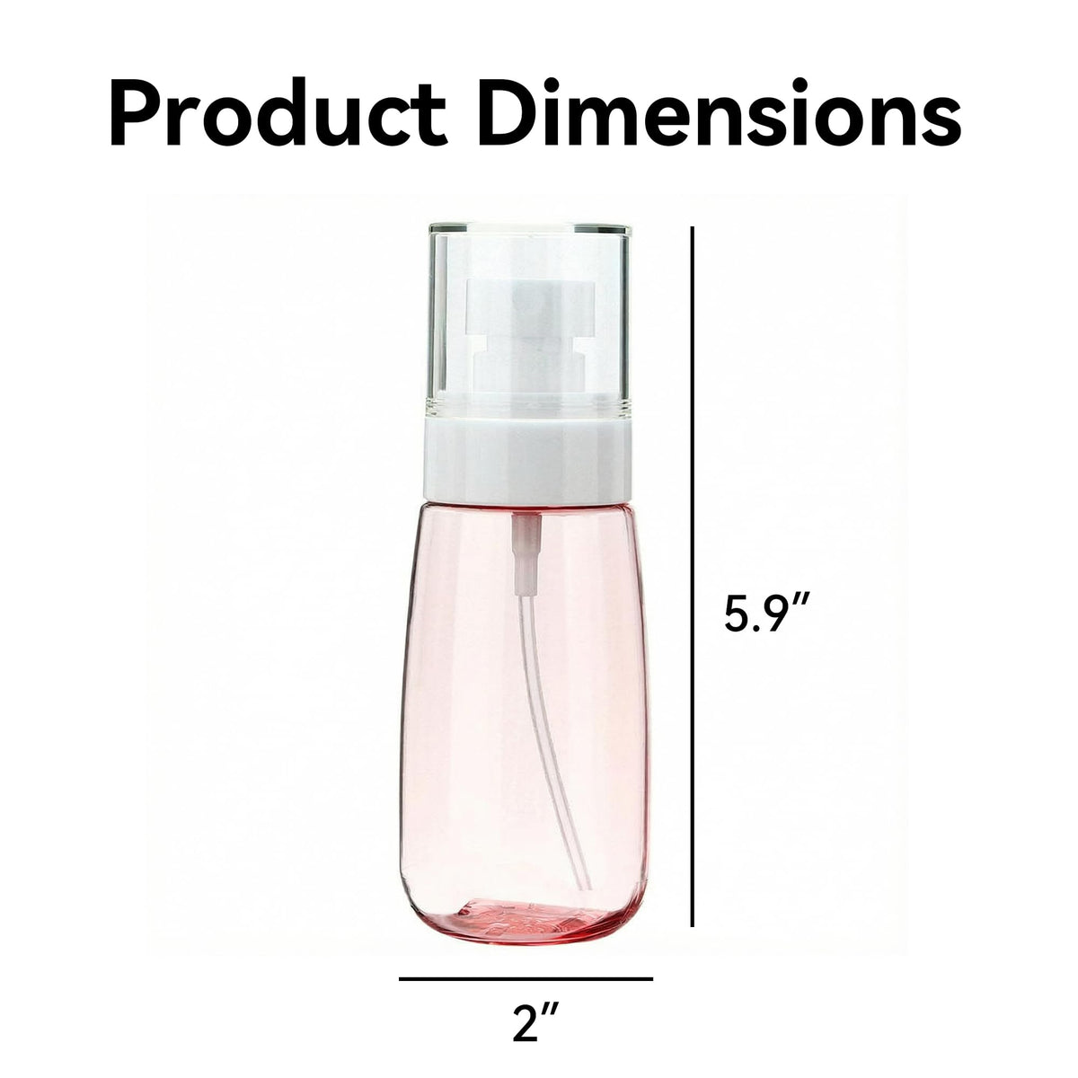 Pink 80ml Refillable Fine Mist Spray Bottle N8118