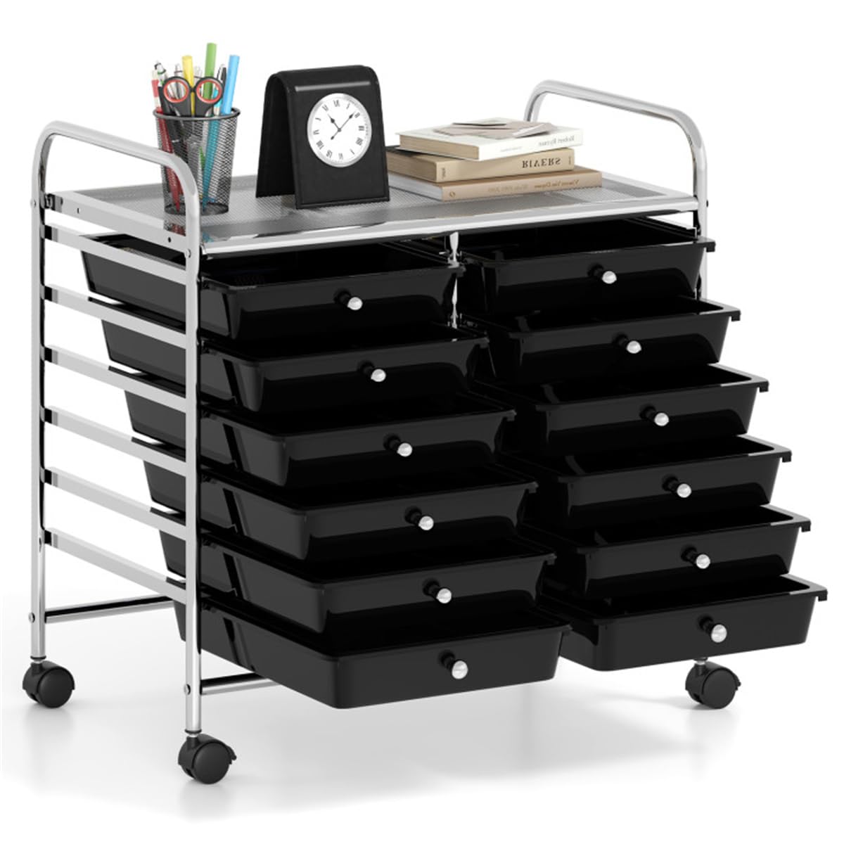 12 Drawer Rolling Storage Cart with Wheels O56942