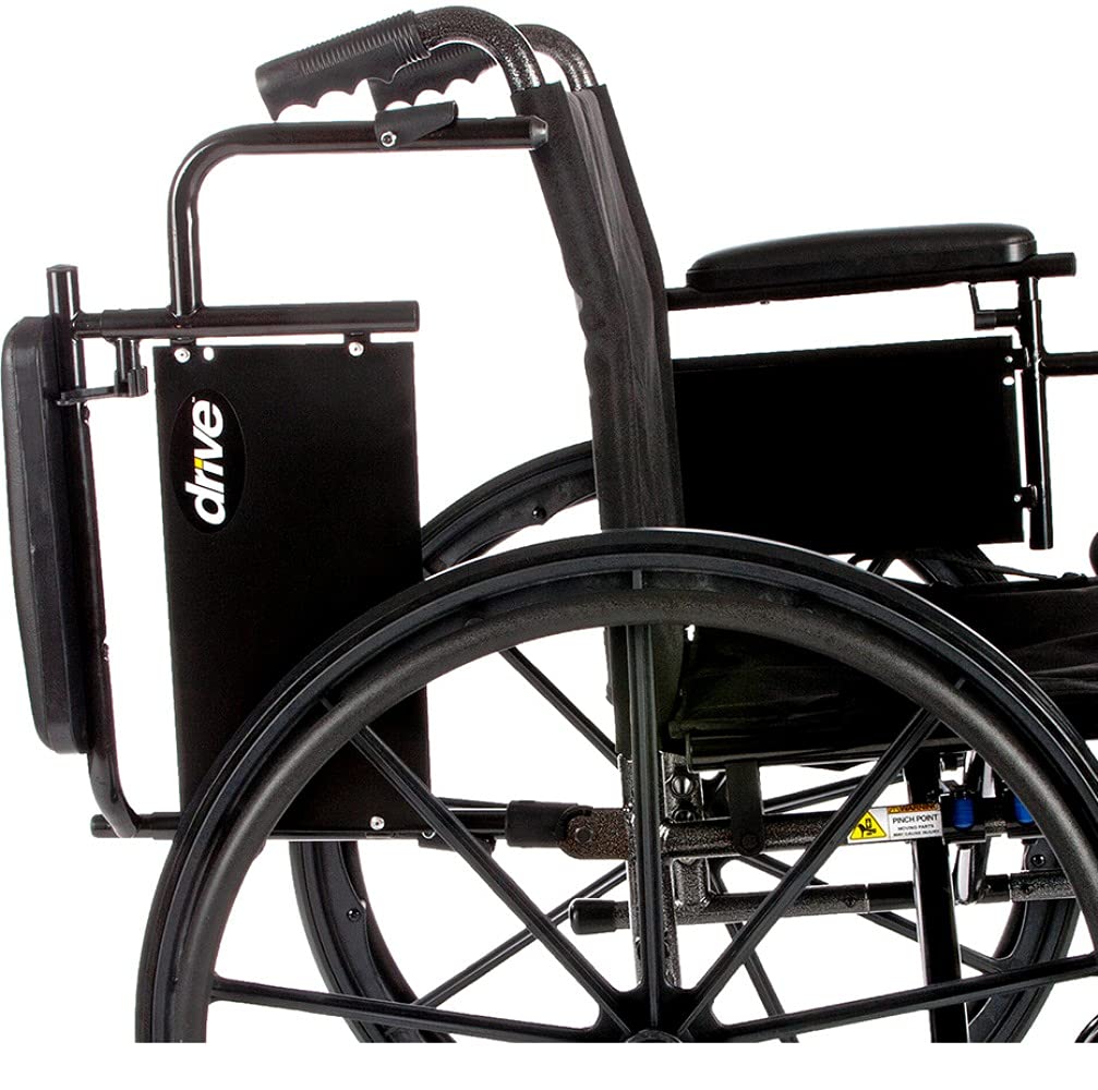 Transport Wheelchair with Full Arms and Elevating Legs L928123