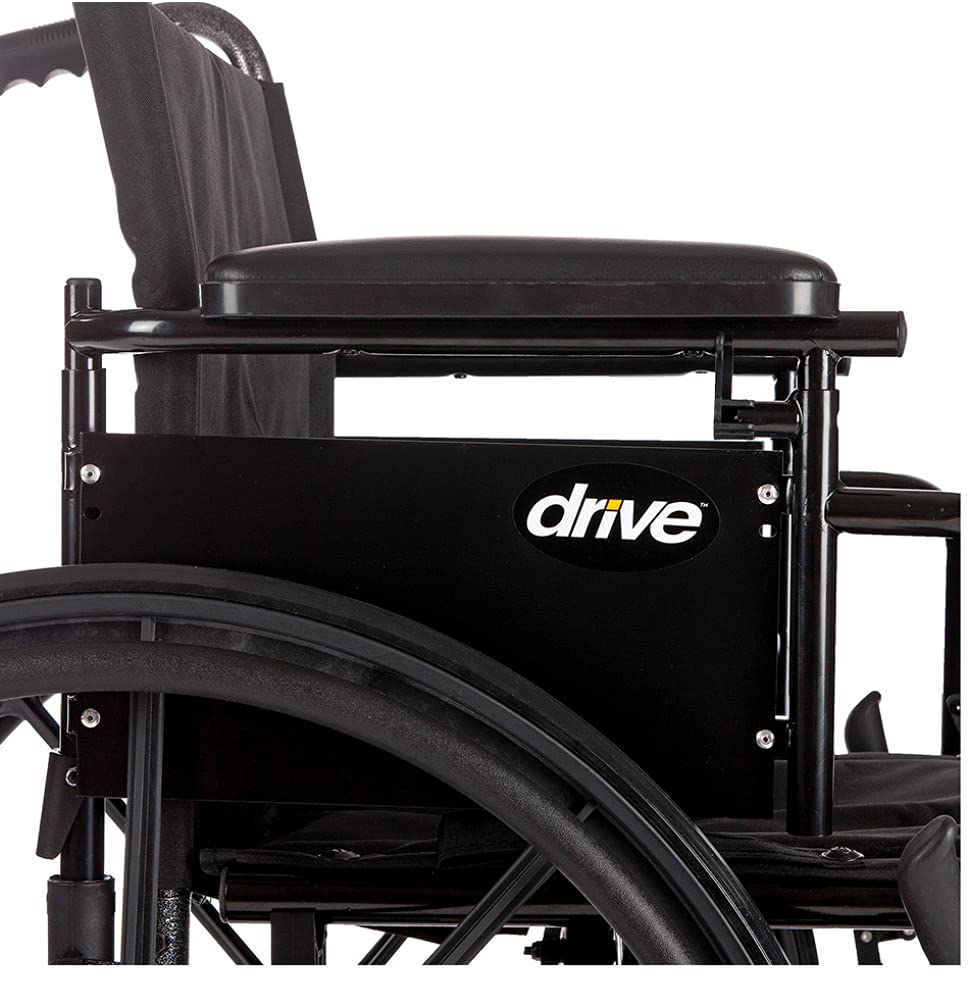 Transport Wheelchair with Full Arms and Elevating Legs L928123