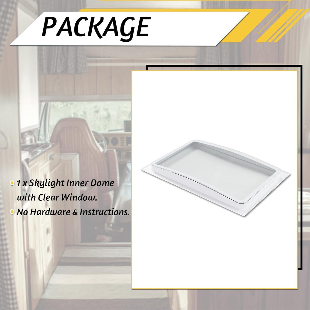 24" Shatterproof Clear RV Skylight Dome Cover P10308