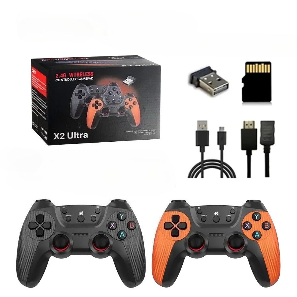 4K Plug & Play Retro Game Console with 64GB Storage W484625